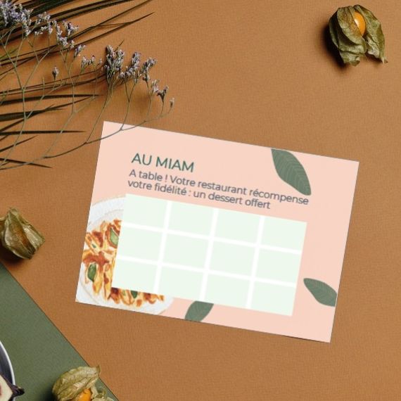 Carte de fidélité restauration